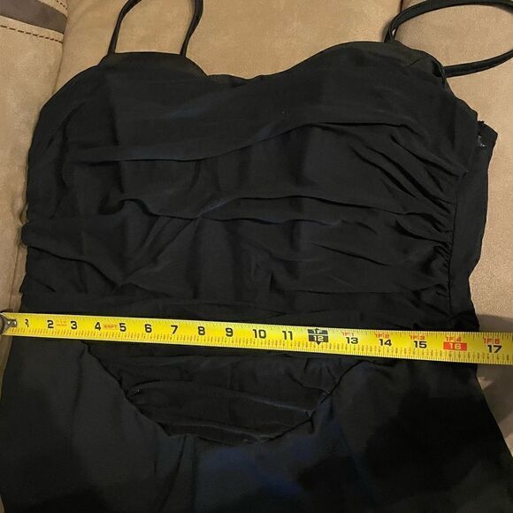 NWT plus Size Formal / Party/ Sexy Black Dress Ruched Sheer - Picture 7 of 10